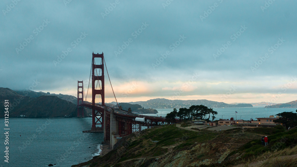 Naklejka premium Overcast Bay