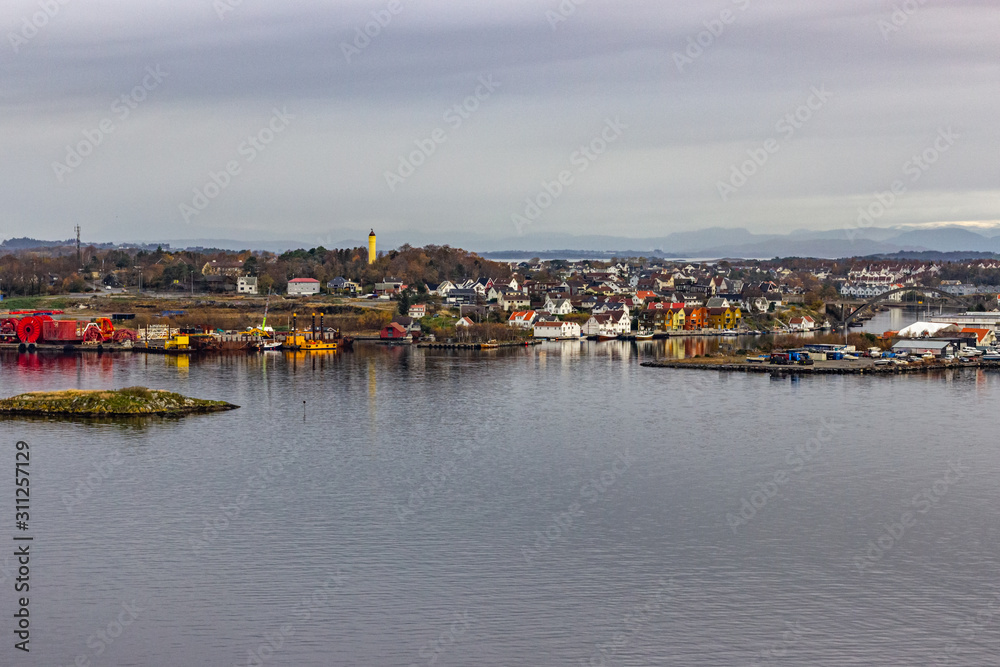 View on the islands of Stavanger city, Norway