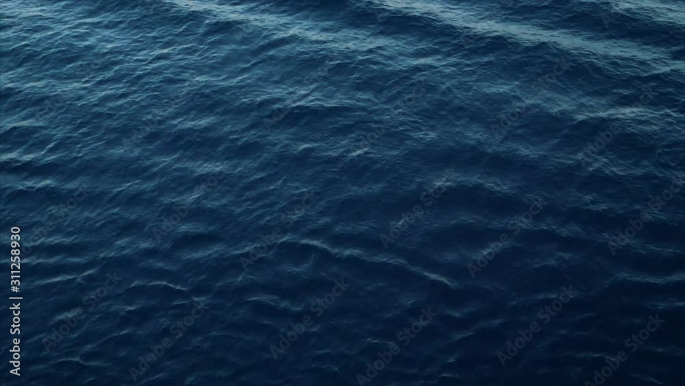 Abstract ocean water surface background from above