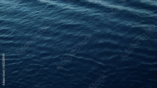 Abstract ocean water surface background from above