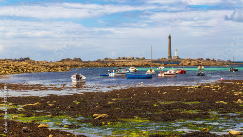 The Ile Vierge lighthouse on the north coast of Brittany