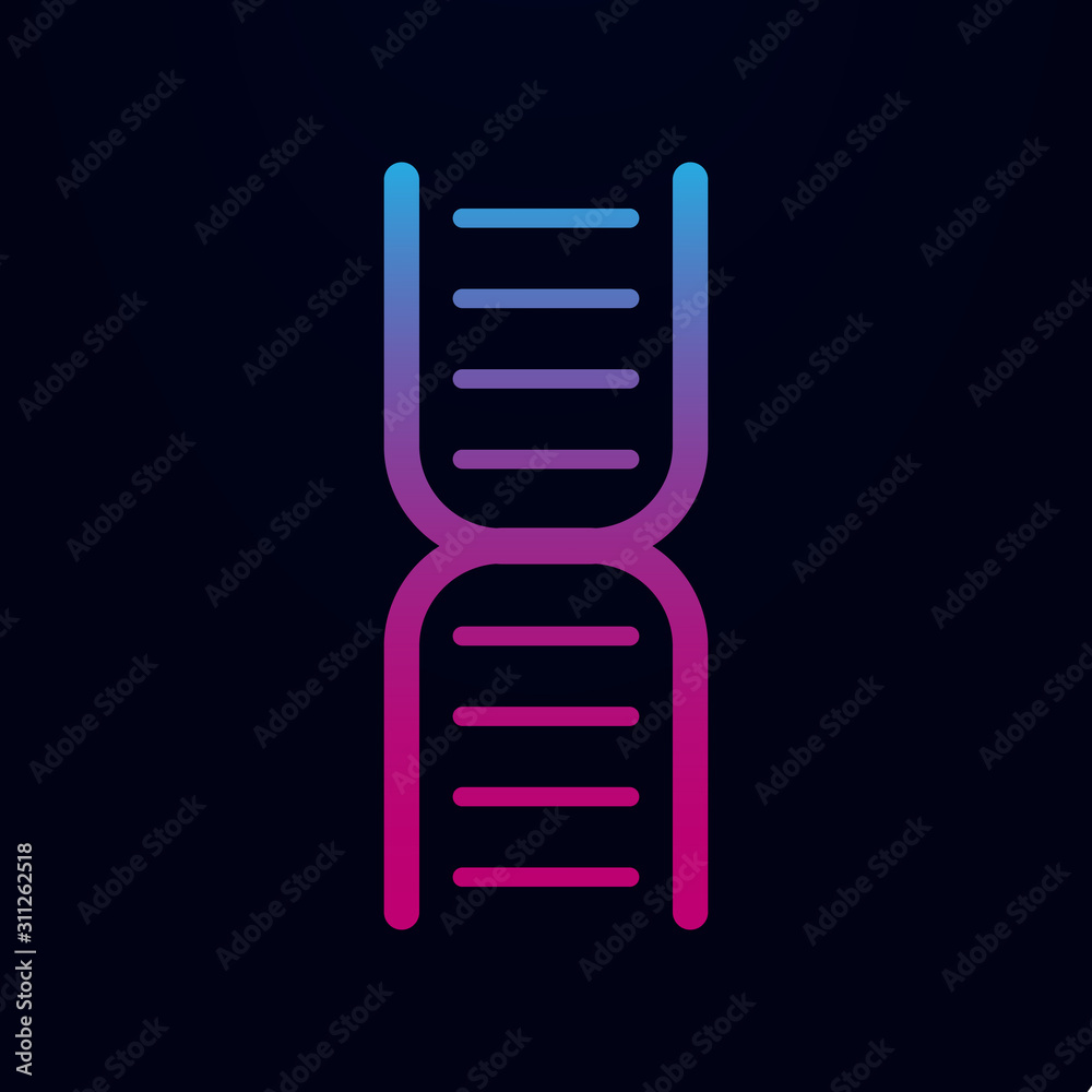 Gene dna nolan icon. Simple thin line, outline vector of sciense icons for ui and ux, website or mobile application Gene dna nolan icon. Simple thin line, outline vector of sciense icons for ui and ux, website or mobile application