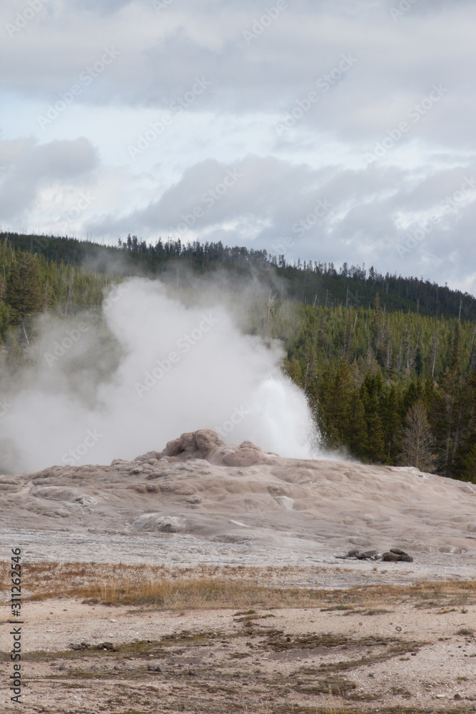 Geyser letting off steam