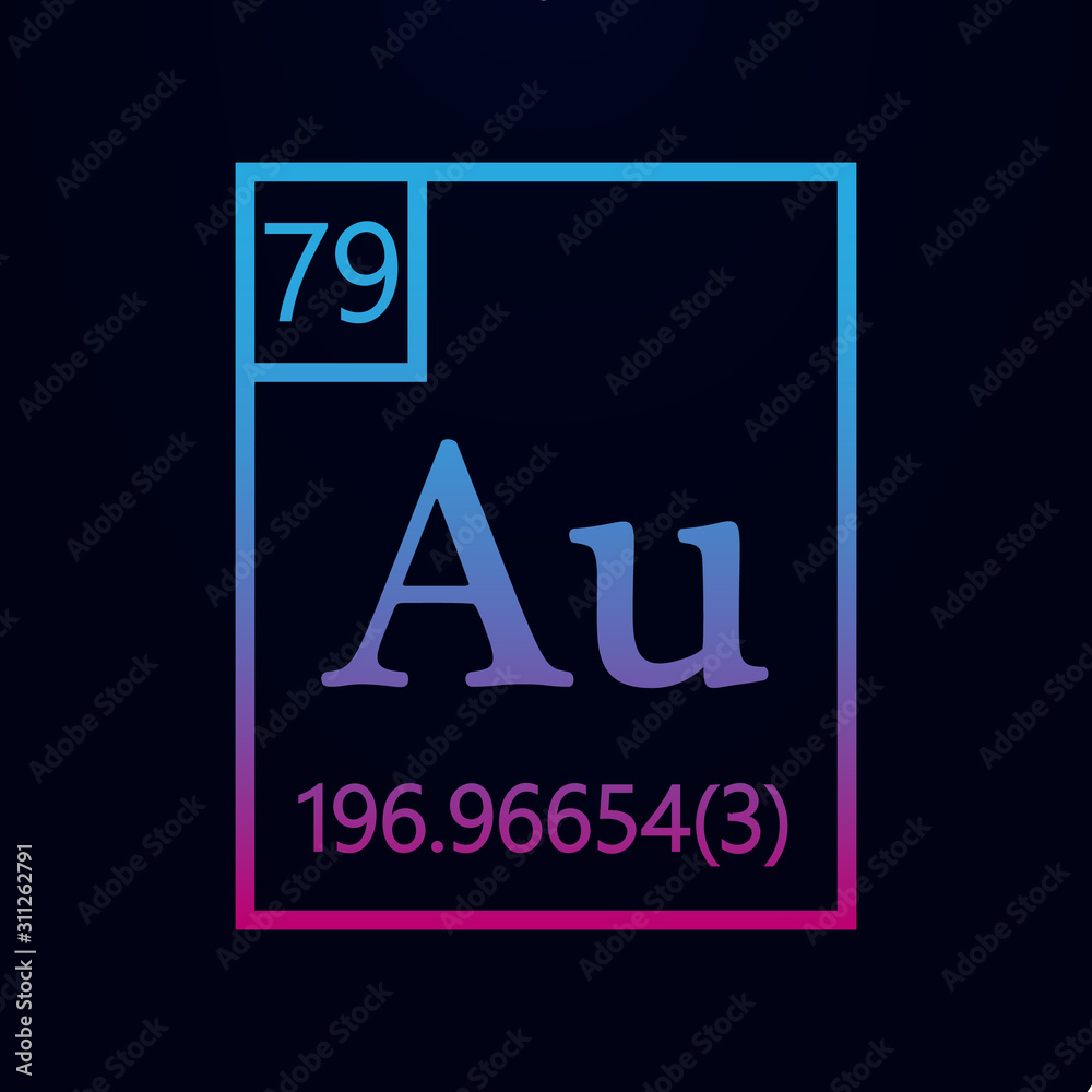Periodic table of elements - aurum nolan icon. Simple thin line, outline vector of sciense icons for ui and ux, website or mobile application Periodic table of elements - aurum nolan icon. Simple thin line, outline vector of sciense icons for ui and ux, website or mobile application