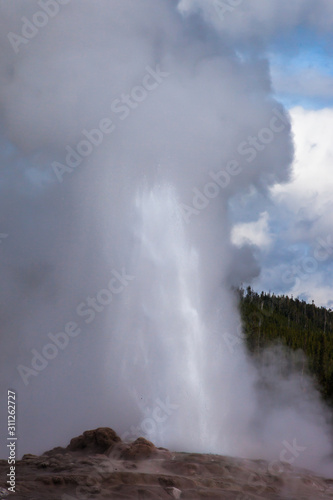 Geyser letting off steam © Allen Penton