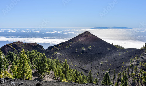 Volcano Martin in National Park Cumbre Vieja on La Palma island, Canary islands