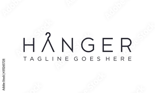 Hanger logo design vector editable