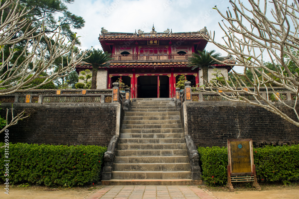 Obraz premium The tomb of Emperor Minh Mang in Hue, Vietnam