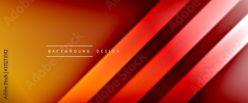 Dynamic trendy fluid color gradient abstract background with flowing wave lines. Vector Illustration