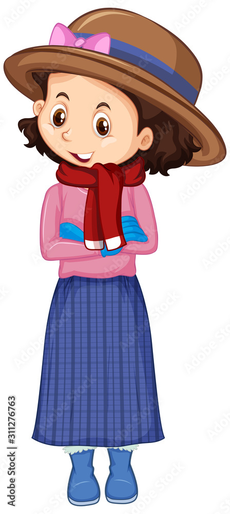 Girl in pink shirt smiling on white background Girl in pink shirt smiling on white background