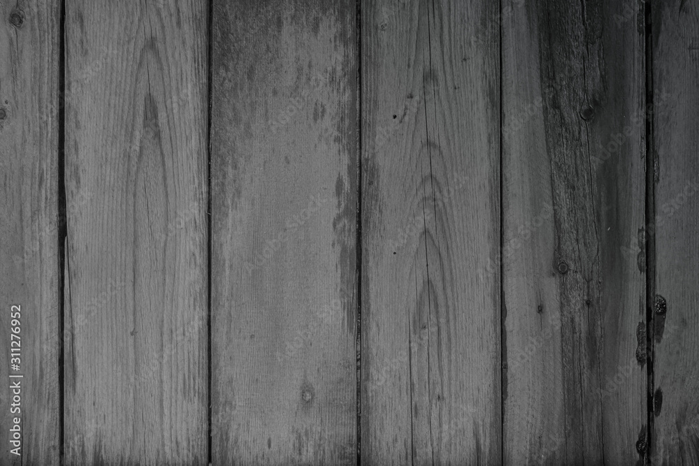 Fototapeta premium Abstract vignette black wood texture high quality close up. Dark furniture plank material wallpaper. Blank grunge wooden grain surface be used design as background or board luxury floor copy space.