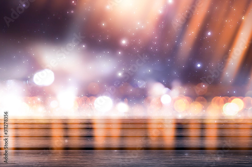 Dark winter background. Woo...