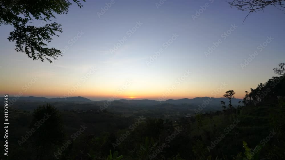 Scenic view of mountains viewpoint at khao kho, Phu Thap Boek, Phetchabun, Thailand. Scenic view of mountains viewpoint at khao kho, Phu Thap Boek, Phetchabun, Thailand.