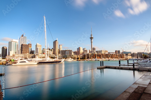 New Zealand Auckland City financial district business office buildings	
