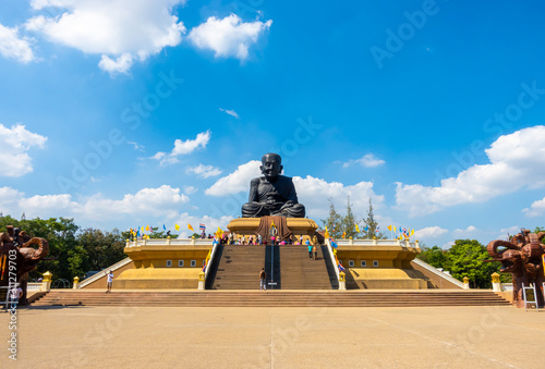 Hua-Hin,THAILAND 17 DEC 2019 : Luang Pu Thuat statue at Wat Huay Mongkol Temple in Thailand photo