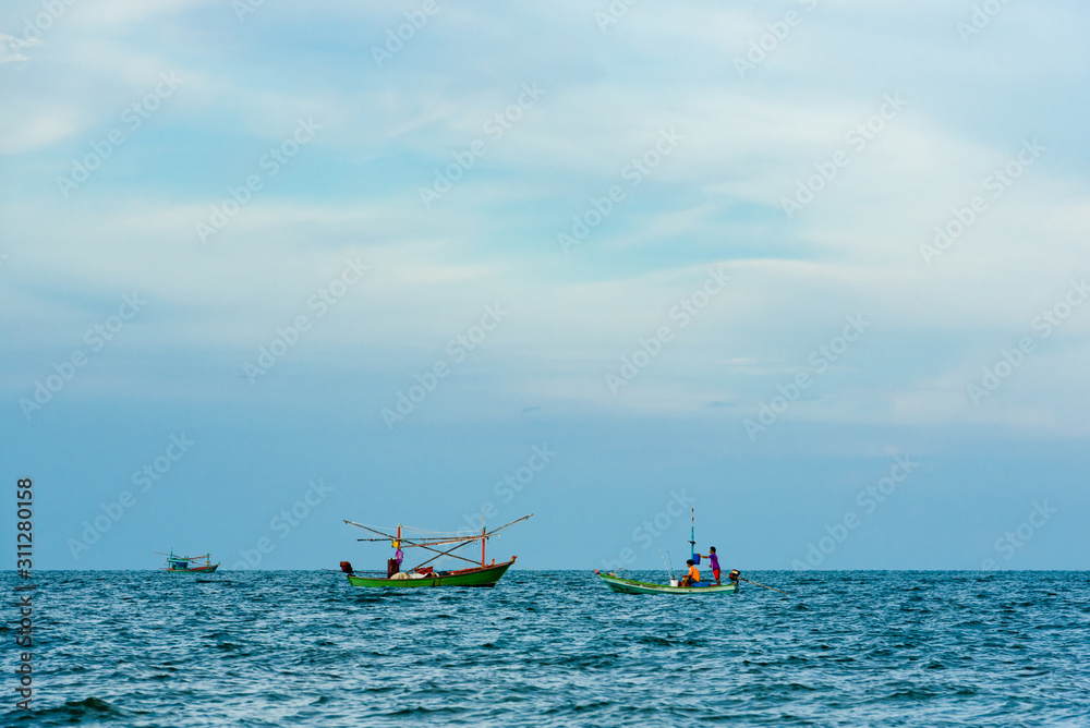 fishing boat on the beach