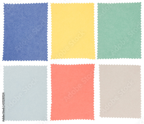 Element for scrapbooking. Sets of frames, cards, color substrates and  photos. Corners, paper notes, postcards isolated on white background. A set of colored substrates for photos.