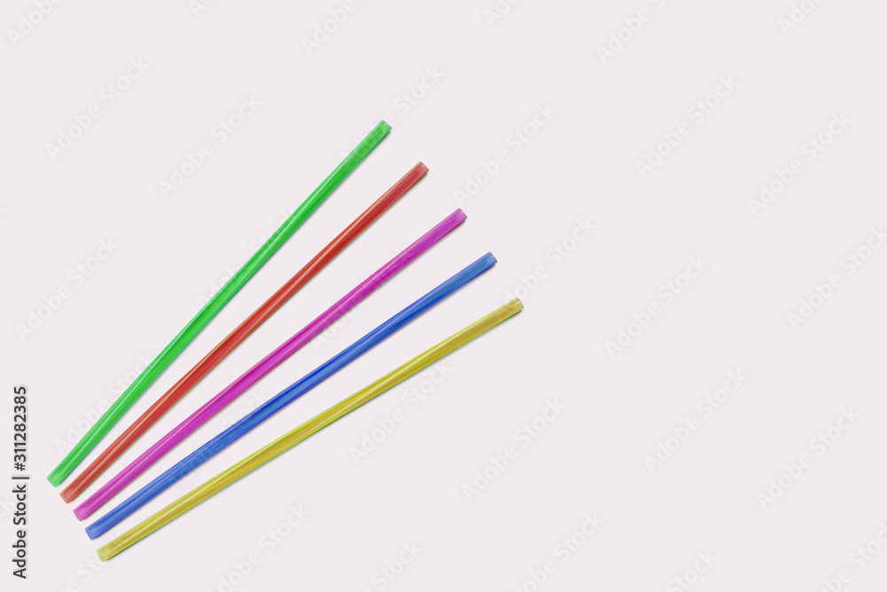 Colorful Straws isolated on white background. Colorful Straws isolated on white background.