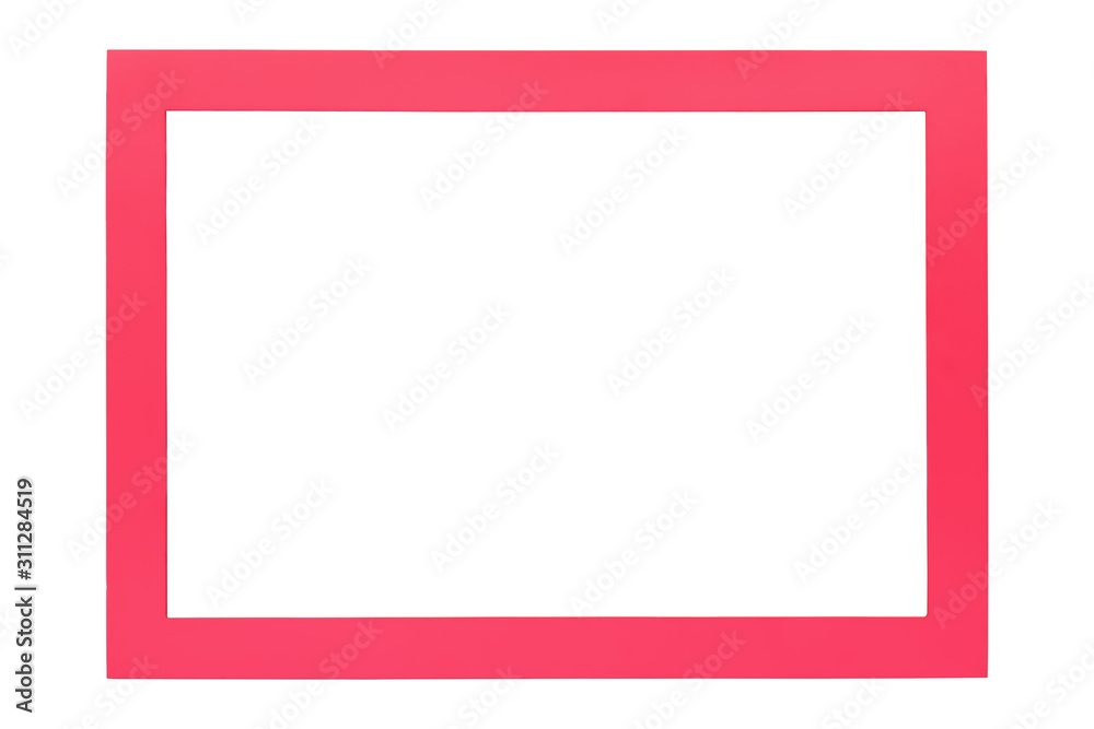 Single Modern wood frame isolated on white background Single Modern wood frame isolated on white background