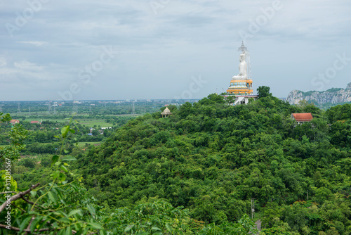 Buddha on green mountain Thailand