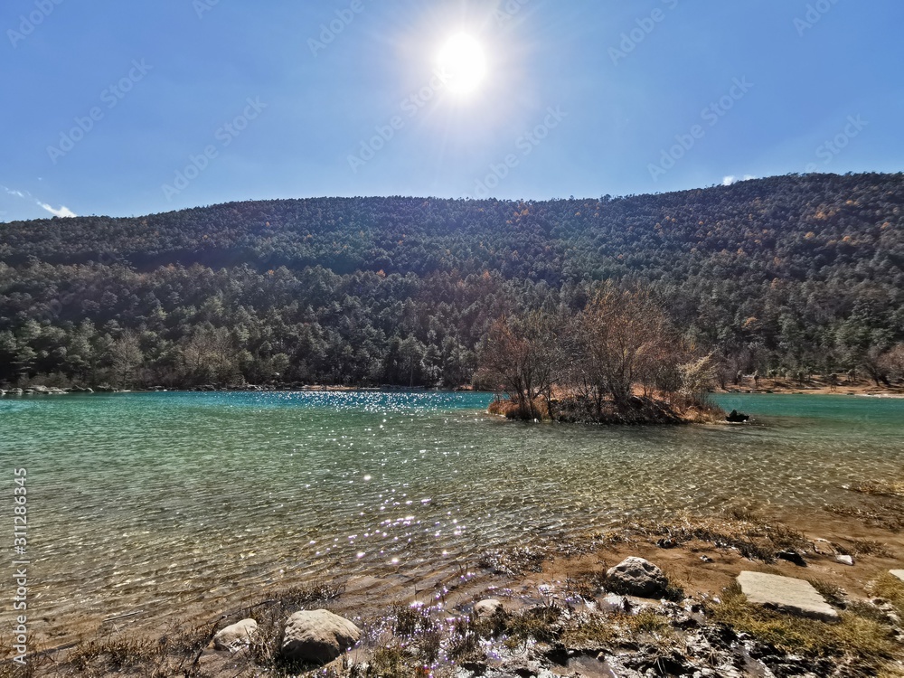 Blue Moon Lake Island