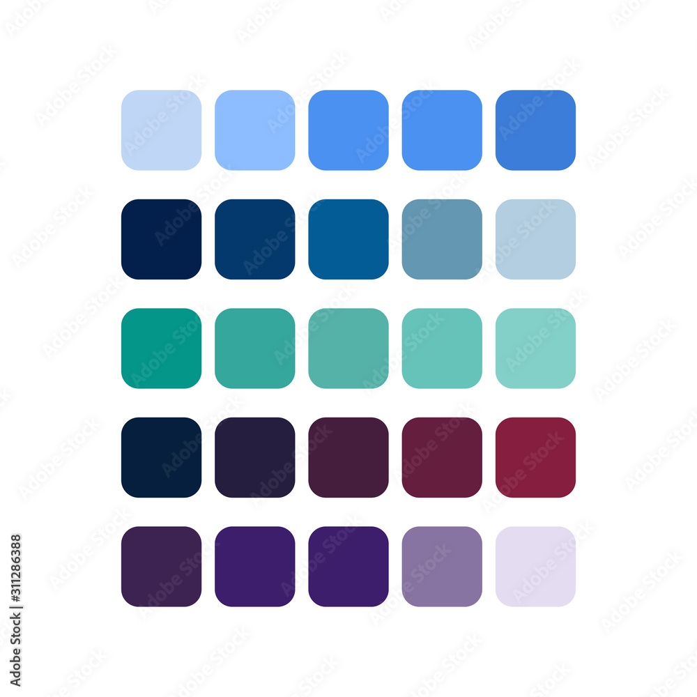 color set palette vector illustration