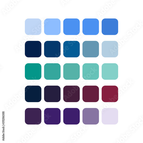 color set palette vector illustration