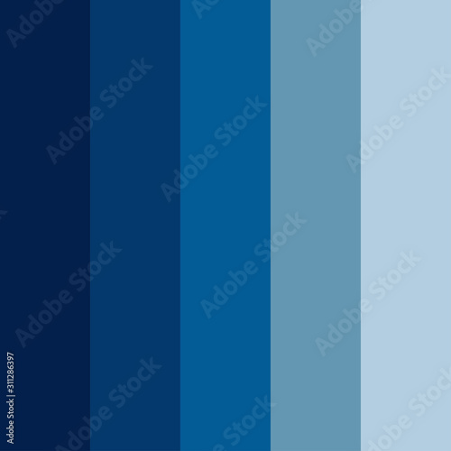 Blue color palette vector illustration