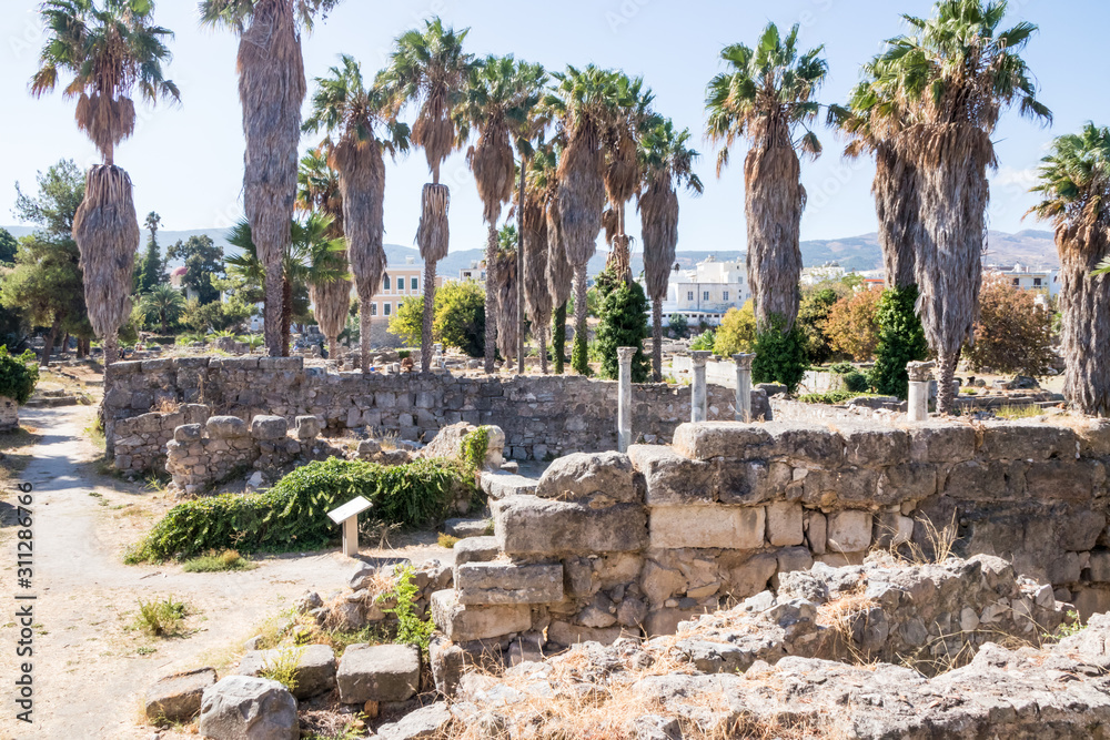 Roman ruins in Kos, Greece