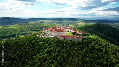 I take some aerial shots with my quadcoper in 4K from Göttweig Abbey
Göttweig Abbey is a baroque Benedictine monastery and often referred to as 
Austria's Monte Cassino. photo