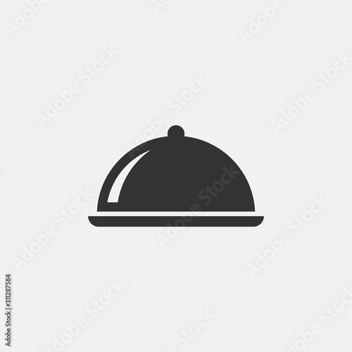 Vector Isolated Food Tray Icon
