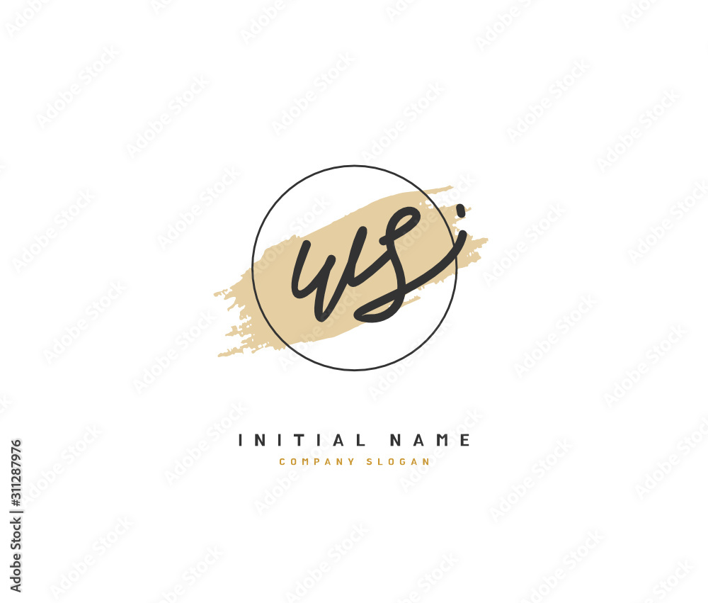 W S WS Beauty vector initial logo, handwriting logo of initial signature, wedding, fashion, jewerly, boutique, floral and botanical with creative template for any company or business. W S WS Beauty vector initial logo, handwriting logo of initial signature, wedding, fashion, jewerly, boutique, floral and botanical with creative template for any company or business.
