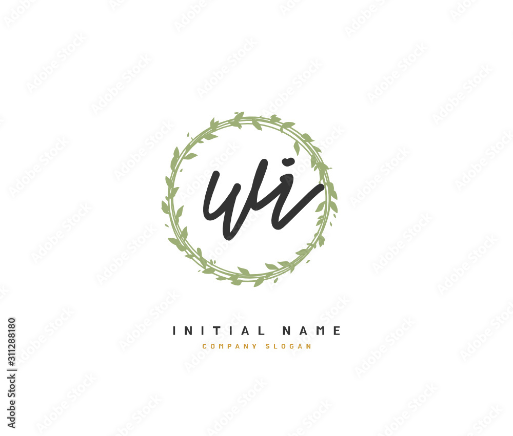 W I WI Beauty vector initial logo, handwriting logo of initial signature, wedding, fashion, jewerly, boutique, floral and botanical with creative template for any company or business. W I WI Beauty vector initial logo, handwriting logo of initial signature, wedding, fashion, jewerly, boutique, floral and botanical with creative template for any company or business.