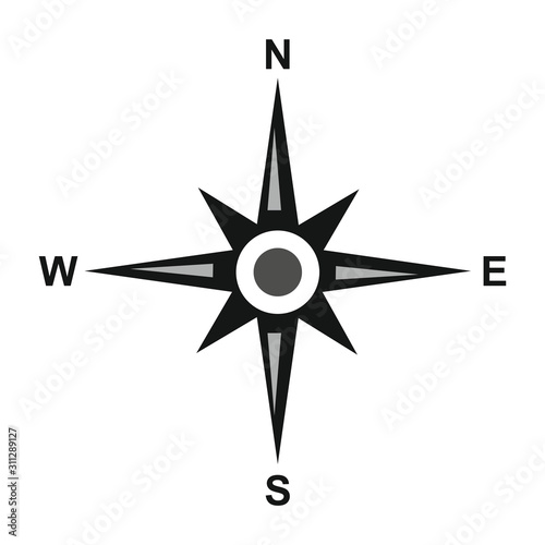 Compass vector icon illustration sign