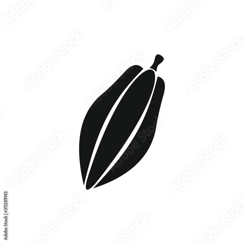 Cacao fruit icon vector illustration © MD_01