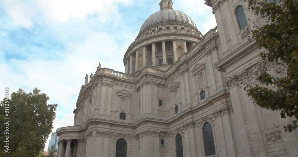 St Paul's Cathedral iconic dome exterior in London, England, daytime St Paul's Cathedral iconic dome exterior in London, England, daytime