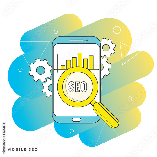 Search engine optimisation concept, SEO optimisation concept.