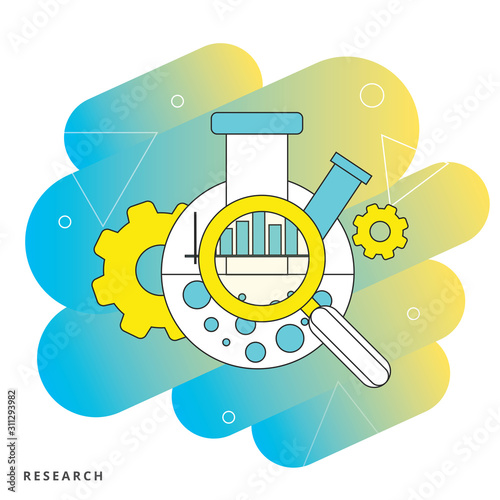 Chemical Laboratory   vector illustration