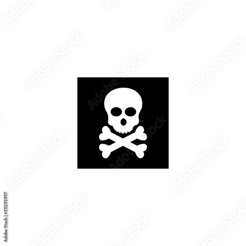 toxic hazard sign icon vector design symbol