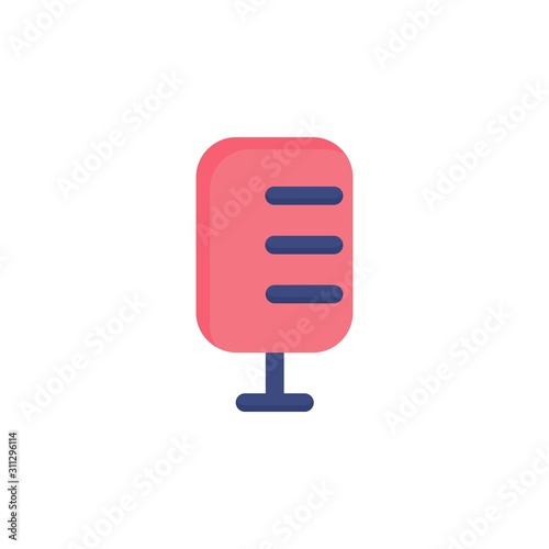 Game Icon Design Flat Style Part 18 Microphone