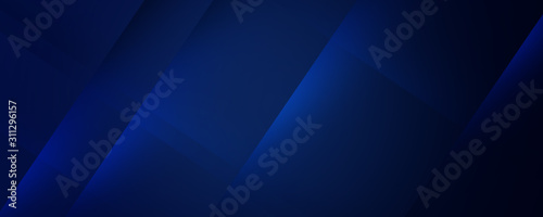 Dark blue background with abstract graphic elements
