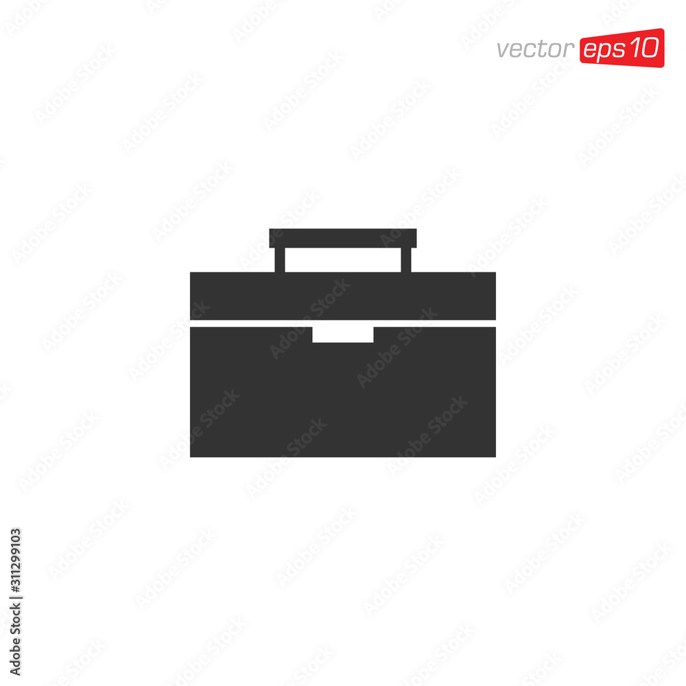 Suitcase or Briefcase Icon Design Vector Suitcase or Briefcase Icon Design Vector