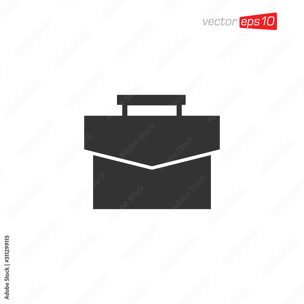 Suitcase or Briefcase Icon Design Vector Suitcase or Briefcase Icon Design Vector