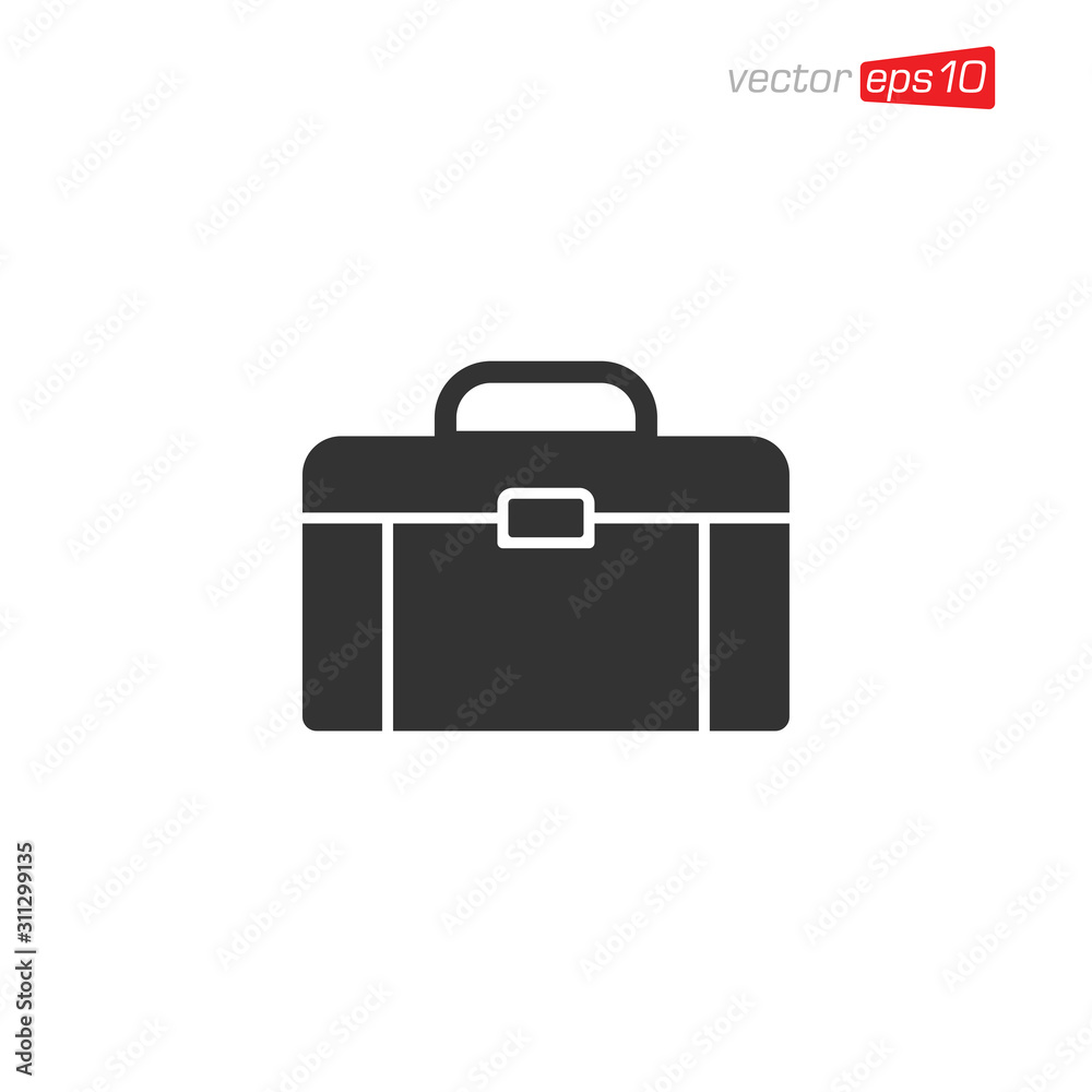 Suitcase or Briefcase Icon Design Vector Suitcase or Briefcase Icon Design Vector
