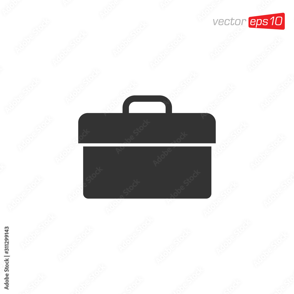 Suitcase or Briefcase Icon Design Vector Suitcase or Briefcase Icon Design Vector