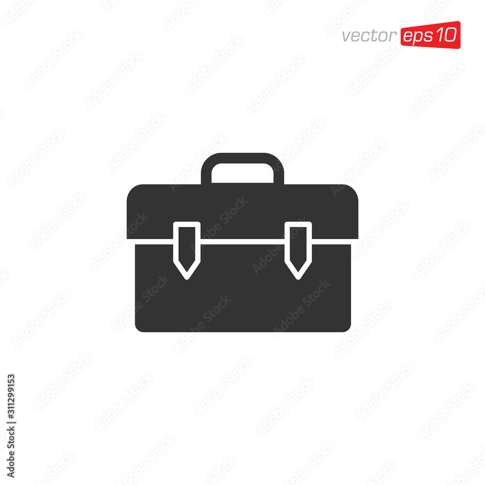 Suitcase or Briefcase Icon Design Vector Suitcase or Briefcase Icon Design Vector