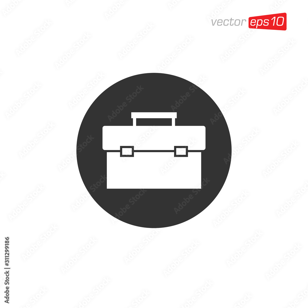 Suitcase or Briefcase Icon Design Vector Suitcase or Briefcase Icon Design Vector