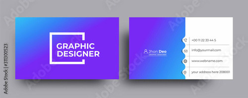 Modern Business Card - Creative and Clean Business Card Template.