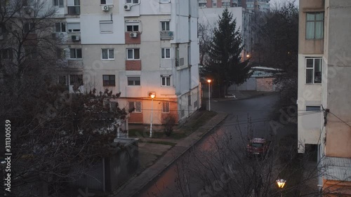 Communist Era Apartment Housing Blocks 4k