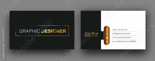 Modern Business Card - Creative and Clean Business Card Template.